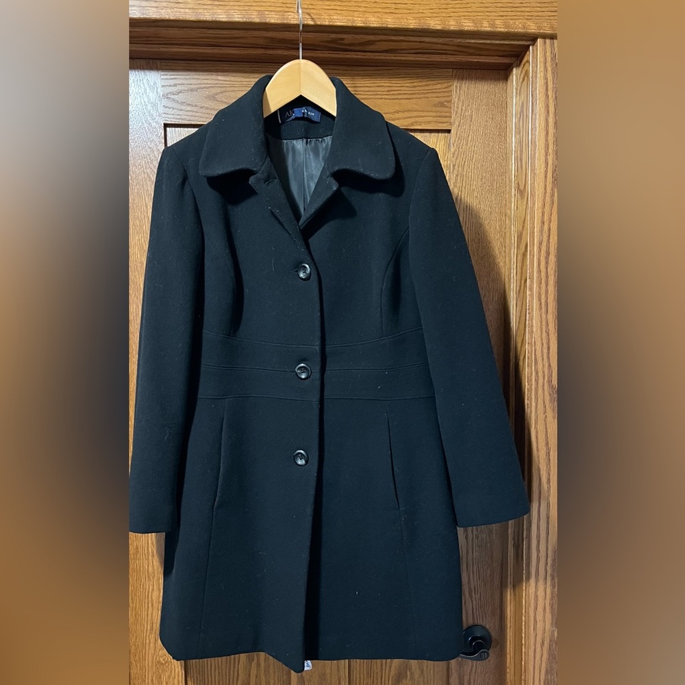 Anne Klein Black Pea Coat